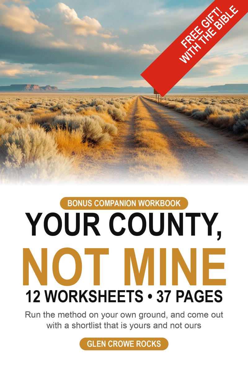 Your County, Not Mine — the free desktop scouting workbook, twelve worksheets over thirty-seven pages